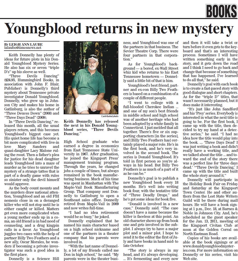 Kingsport Times Article Nov 2010